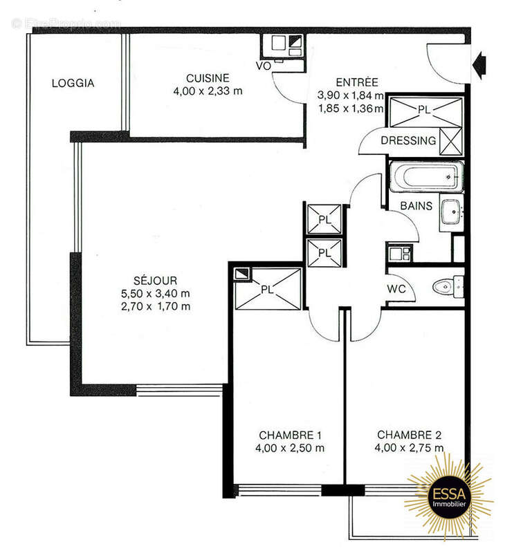 Appartement à BAILLY