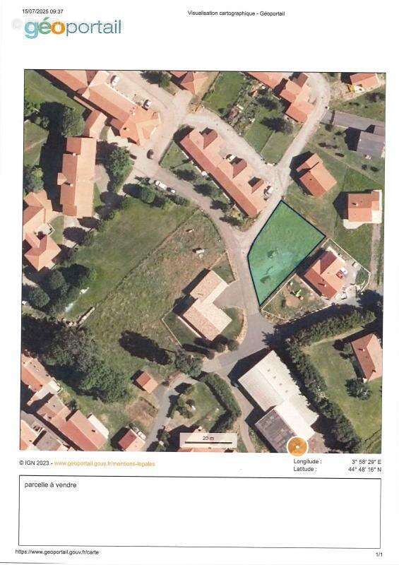 Terrain à COUCOURON