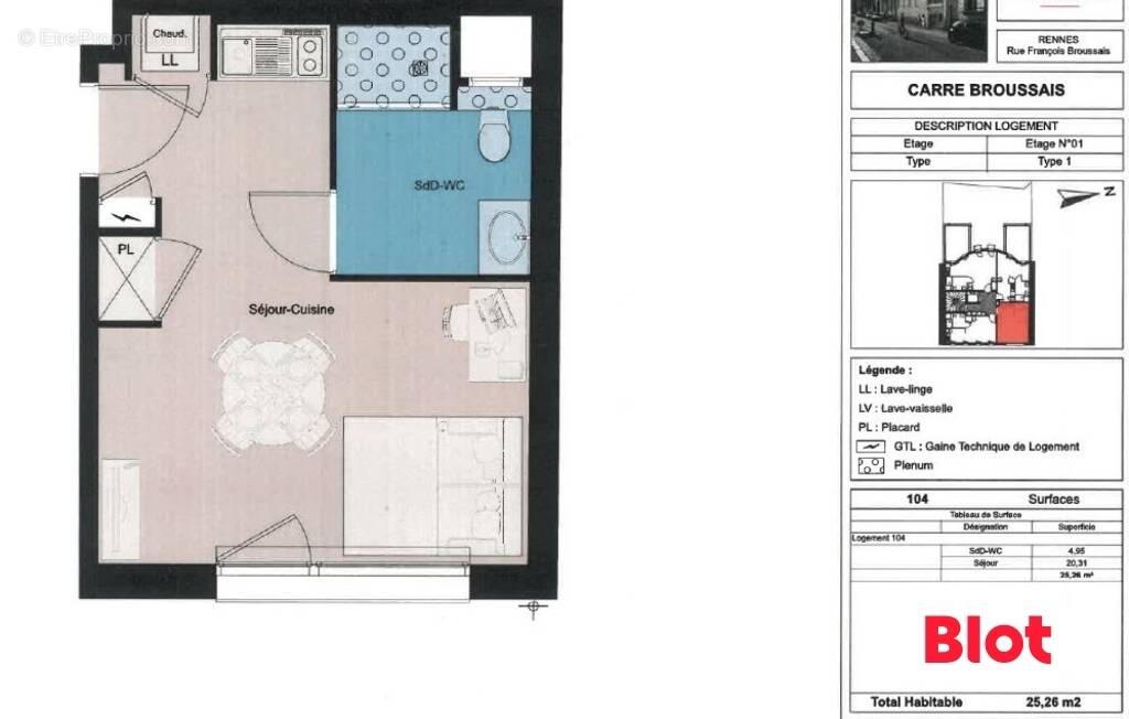 Appartement à RENNES