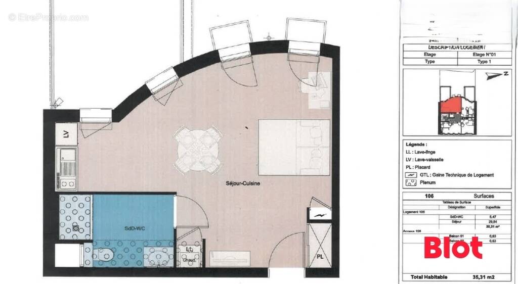 Appartement à RENNES