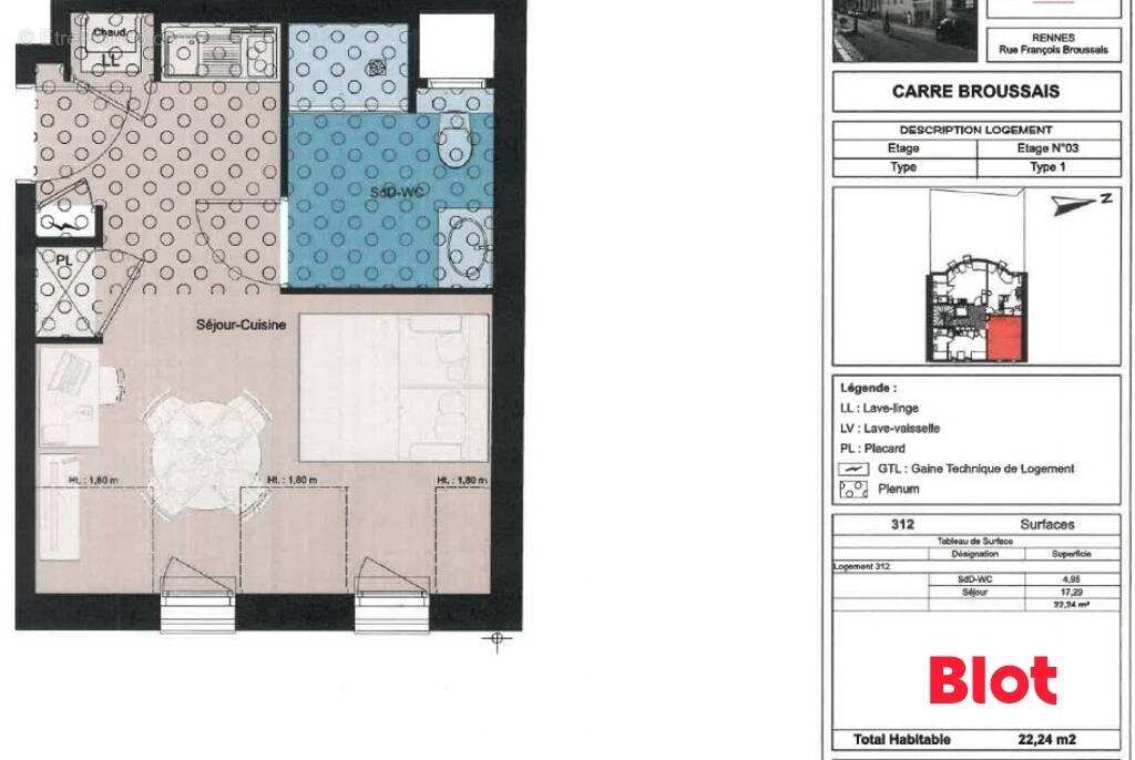 Appartement à RENNES