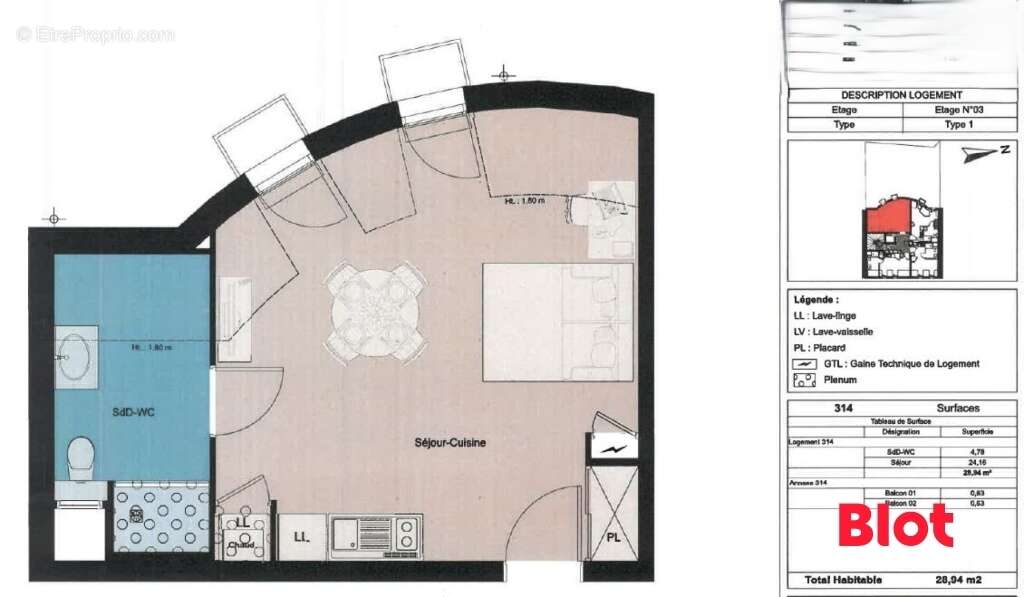 Appartement à RENNES