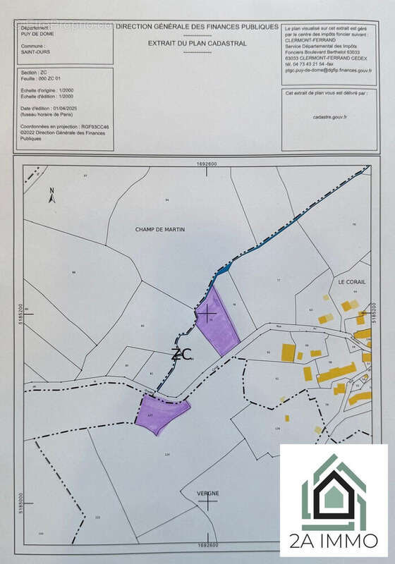 Terrain à SAINT-OURS