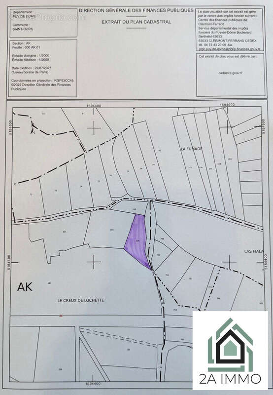 Terrain à SAINT-OURS