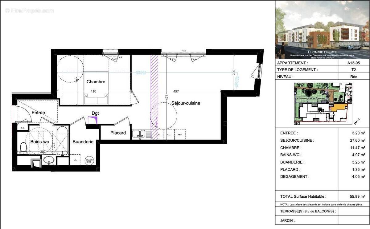Appartement à PONT-DE-CHERUY