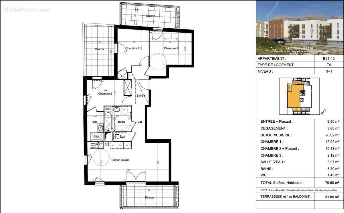 Appartement à PONT-DE-CHERUY