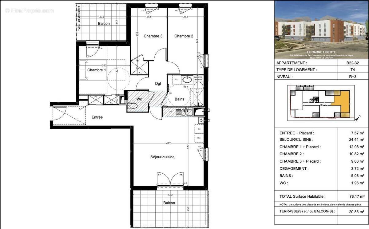 Appartement à PONT-DE-CHERUY
