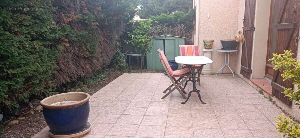 TERRASE Arrière - Maison à LE SOLER