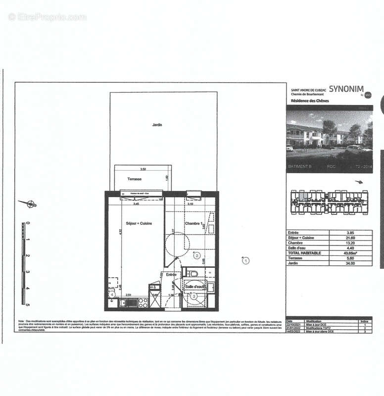 Appartement à SAINT-ANDRE-DE-CUBZAC