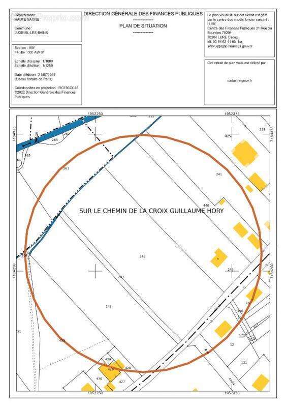 Terrain à LUXEUIL-LES-BAINS