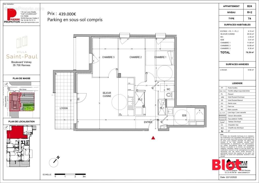 Appartement à RENNES