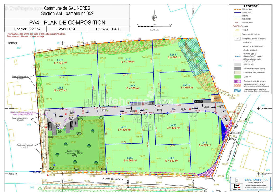 Terrain à SALINDRES