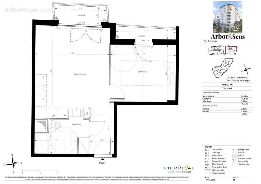 Appartement à BOISSY-SAINT-LEGER