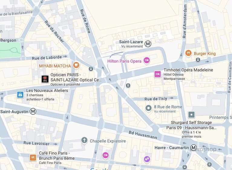 Commerce à PARIS-8E