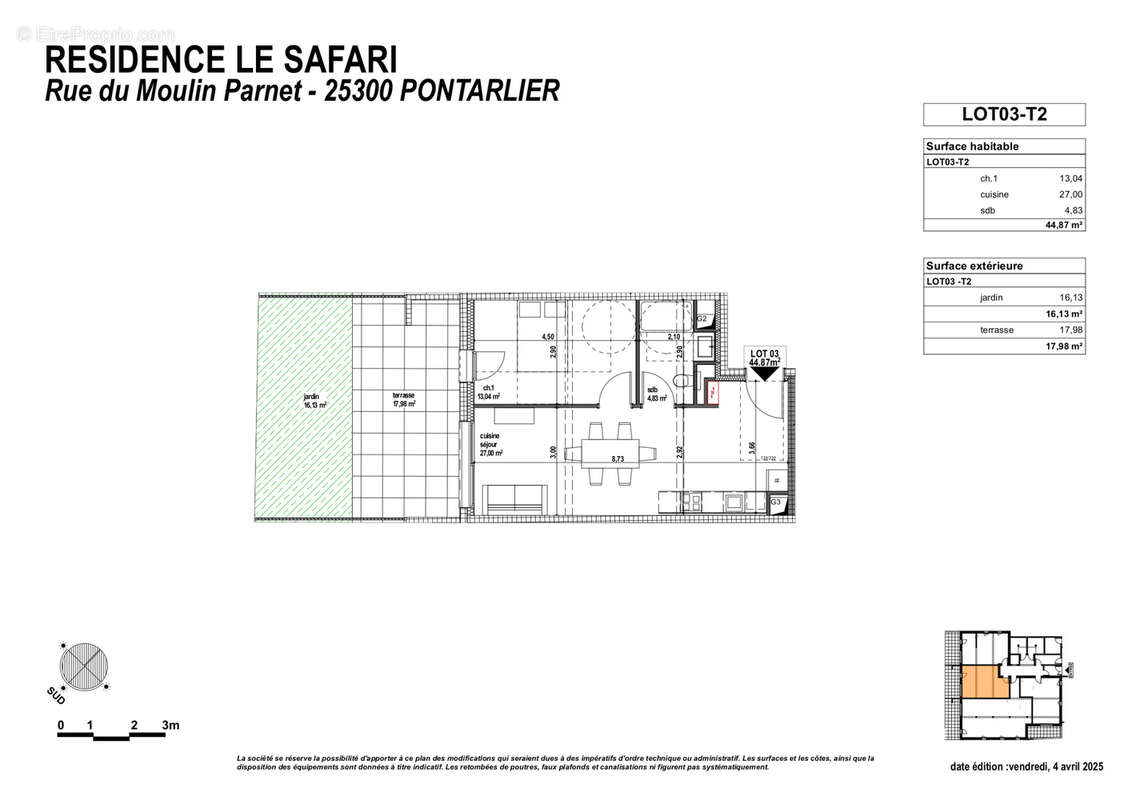 Appartement à PONTARLIER