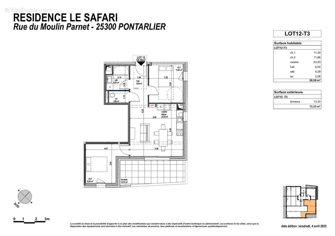 Appartement à PONTARLIER