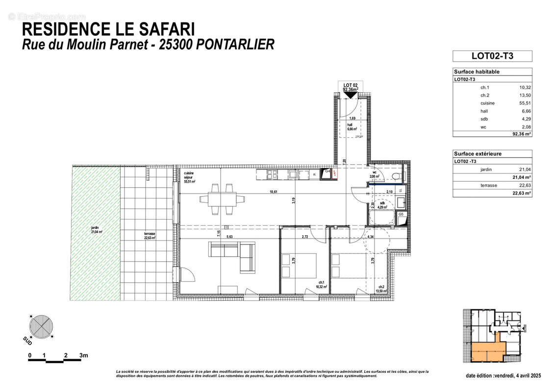 Appartement à PONTARLIER
