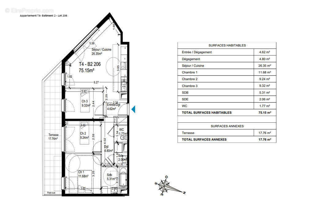 Appartement à NOISY-LE-SEC