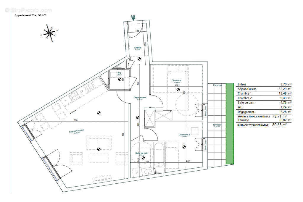Appartement à VILLIERS-SUR-MARNE