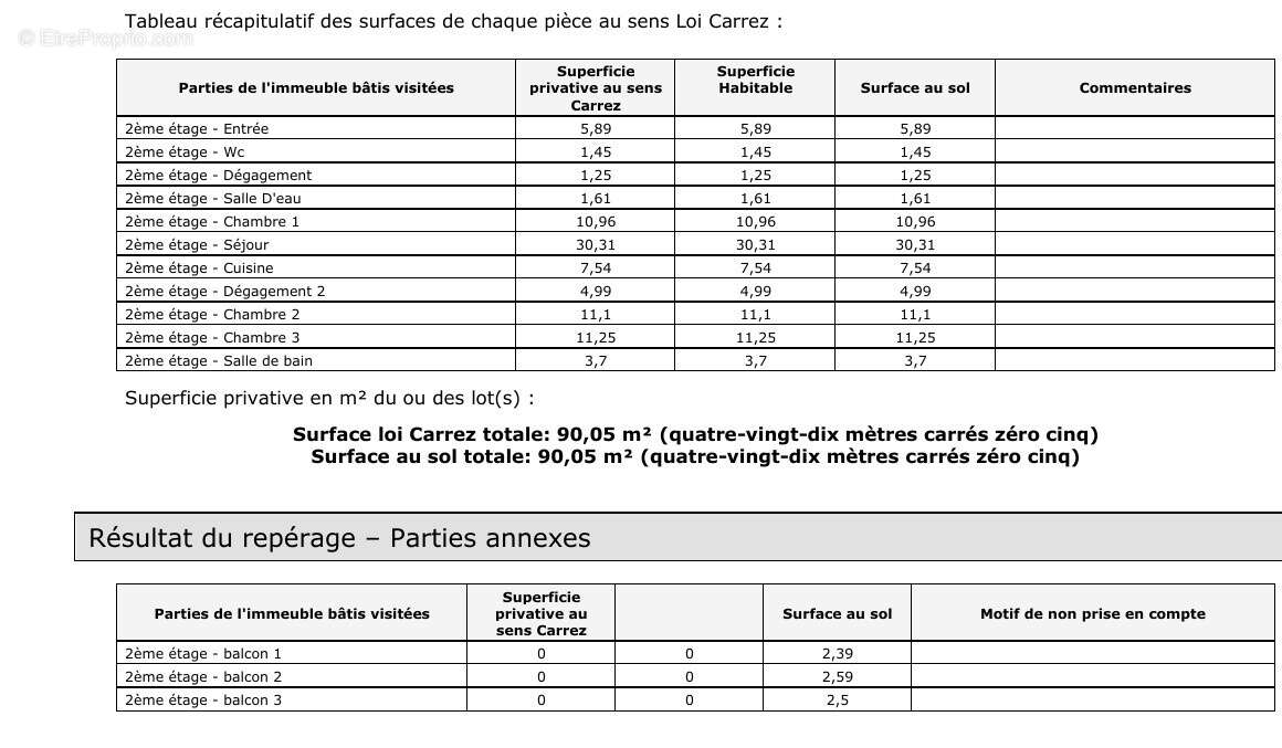 Appartement à PARIS-19E