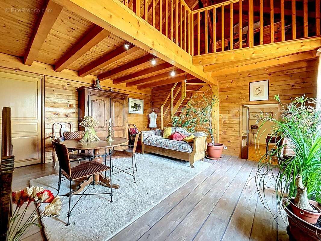 Maison_mitoyenne_arthaz_pont_notre_dame_5_pieces_vue_calme_proche_genève_suisse_frontière_lumineux_Salon_séjour_salle_a_manger_cuisine_couloir_double_salon_ - Maison à ARTHAZ-PONT-NOTRE-DAME