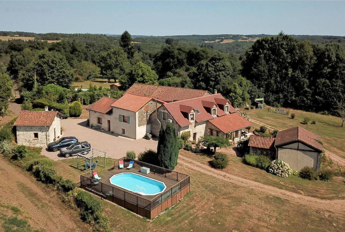 Aerial View h - Maison à CHAMPS-ROMAIN