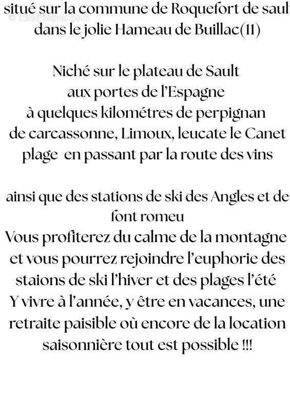 Maison à ROQUEFORT-DE-SAULT