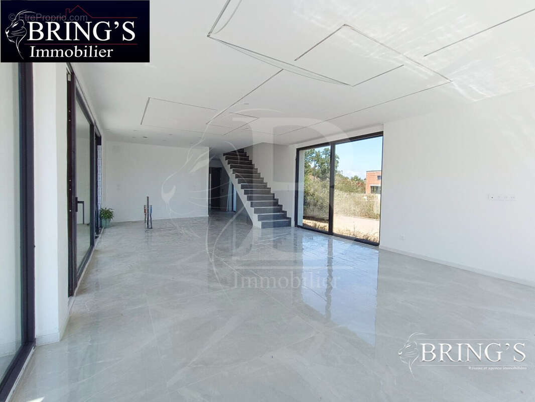 Séjour + espace cuisine au fond - Maison à ENSISHEIM