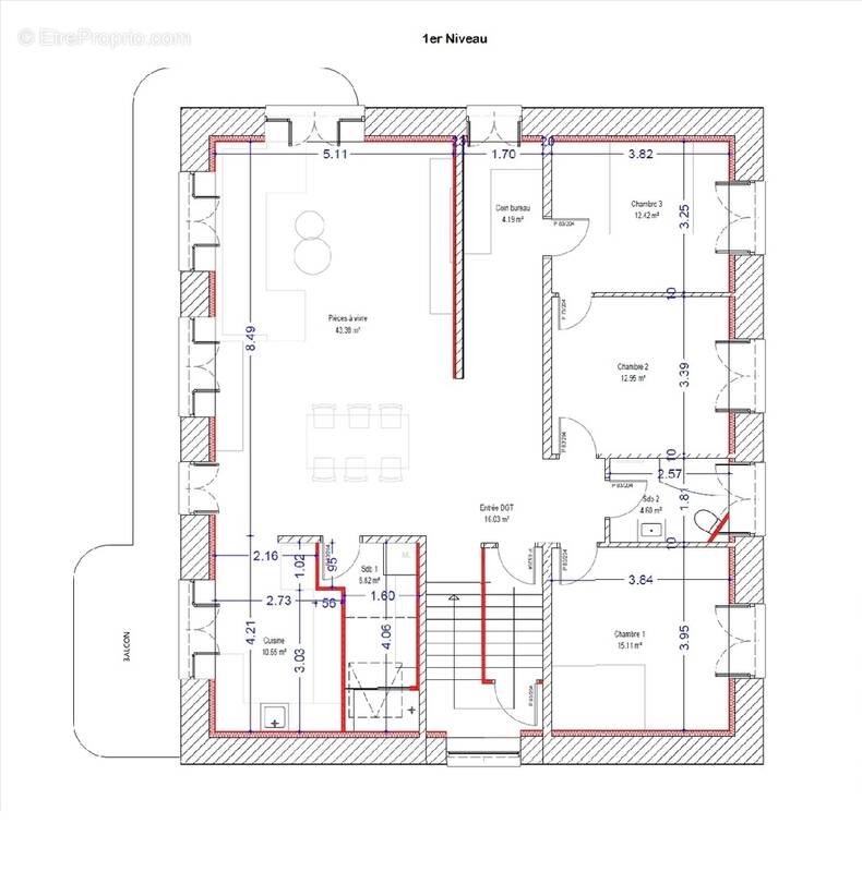 Appartement à BOUROGNE