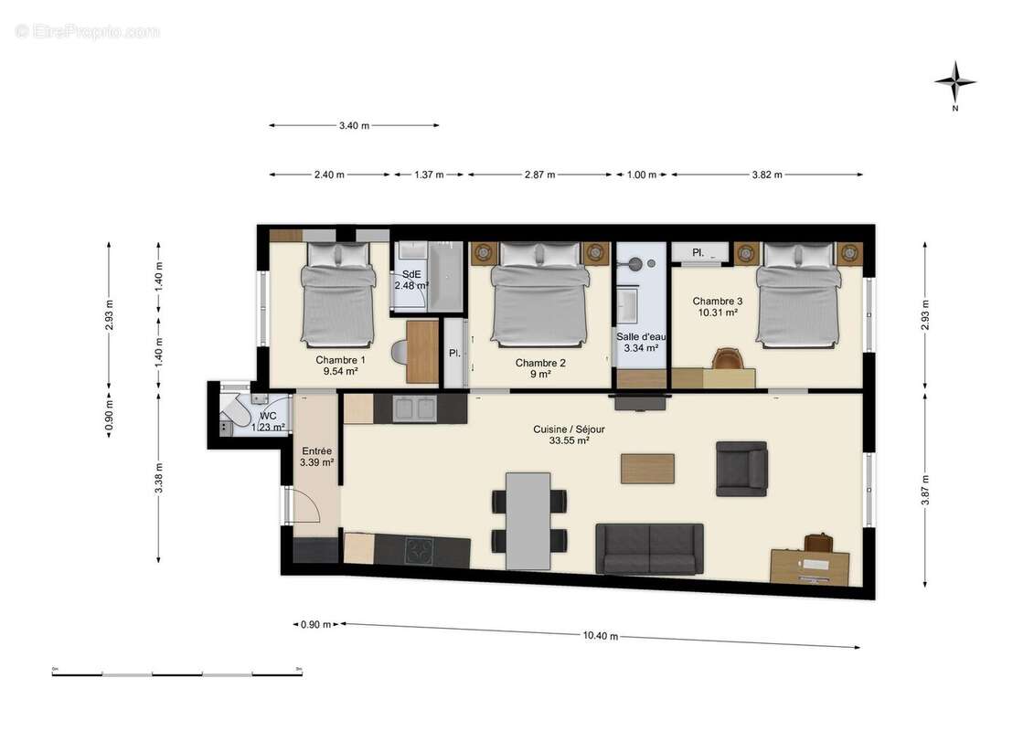 Appartement à TOULOUSE