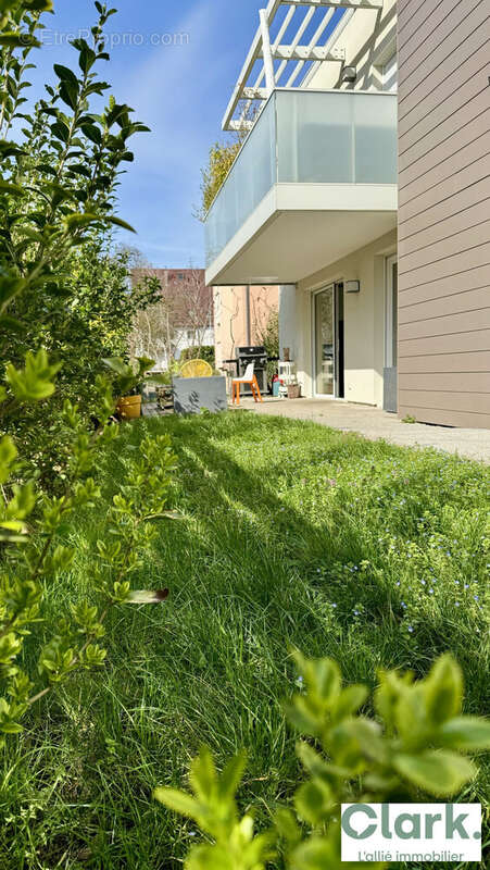 Terrasse depuis jardin - Appartement à STRASBOURG