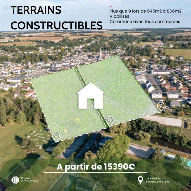 Terrain à SAVIGNY-SUR-BRAYE