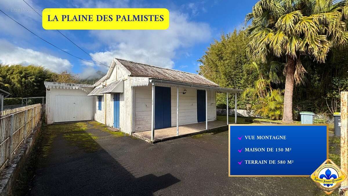 Maison à LA PLAINE-DES-PALMISTES