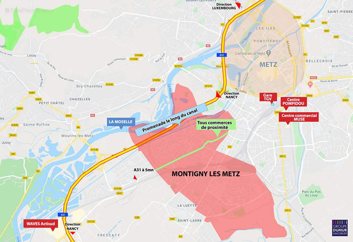 Appartement à MONTIGNY-LES-METZ