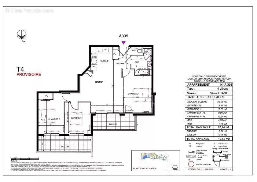 Appartement à LA SEYNE-SUR-MER
