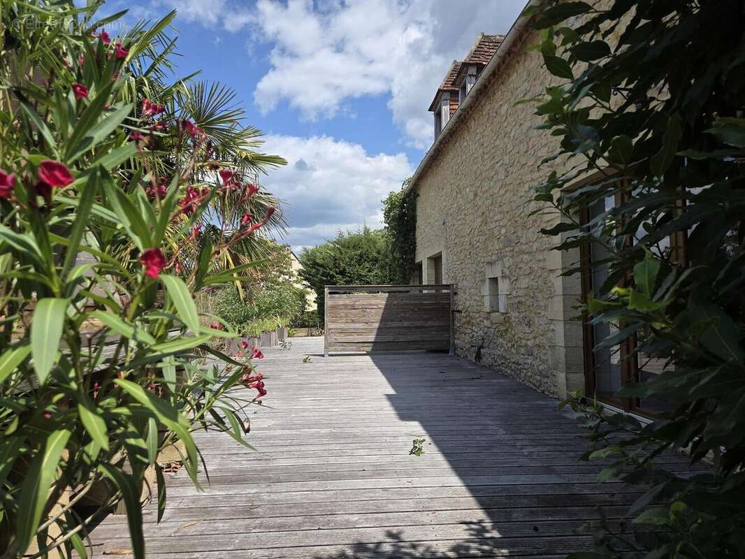Terrasse maison principale - Maison à LE BUGUE