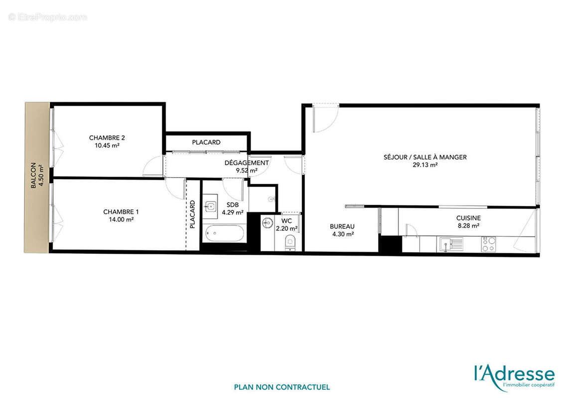 Appartement à PARIS-15E