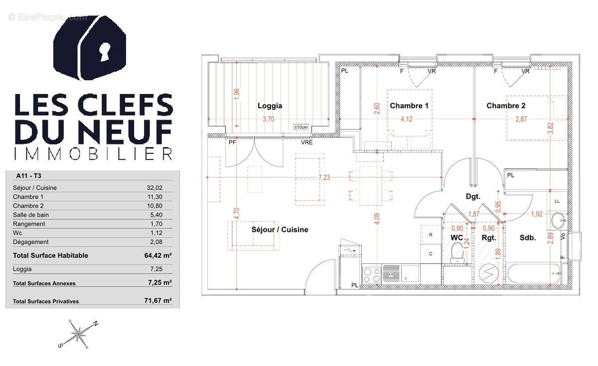 Appartement à TOULOUSE