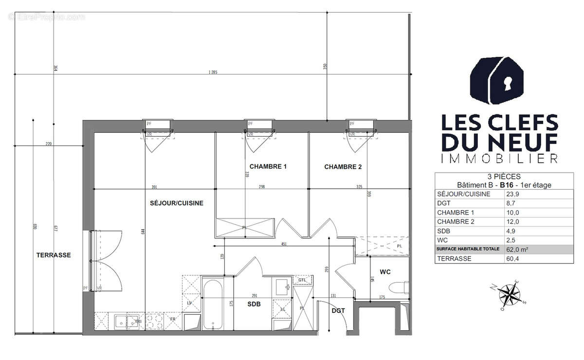 Appartement à TOULOUSE