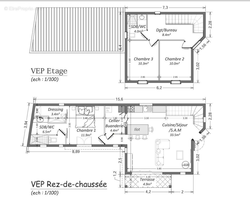 Maison à SAINT-JOSEPH