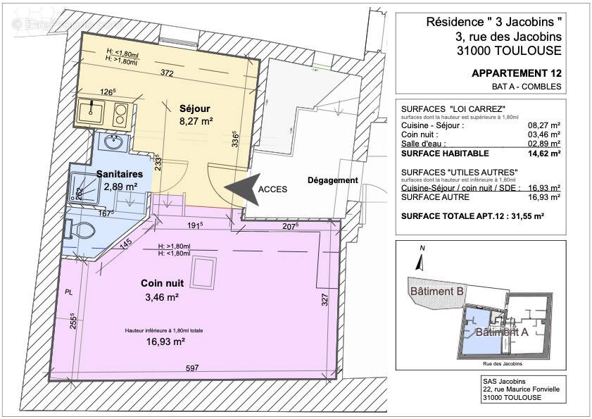 Appartement à TOULOUSE