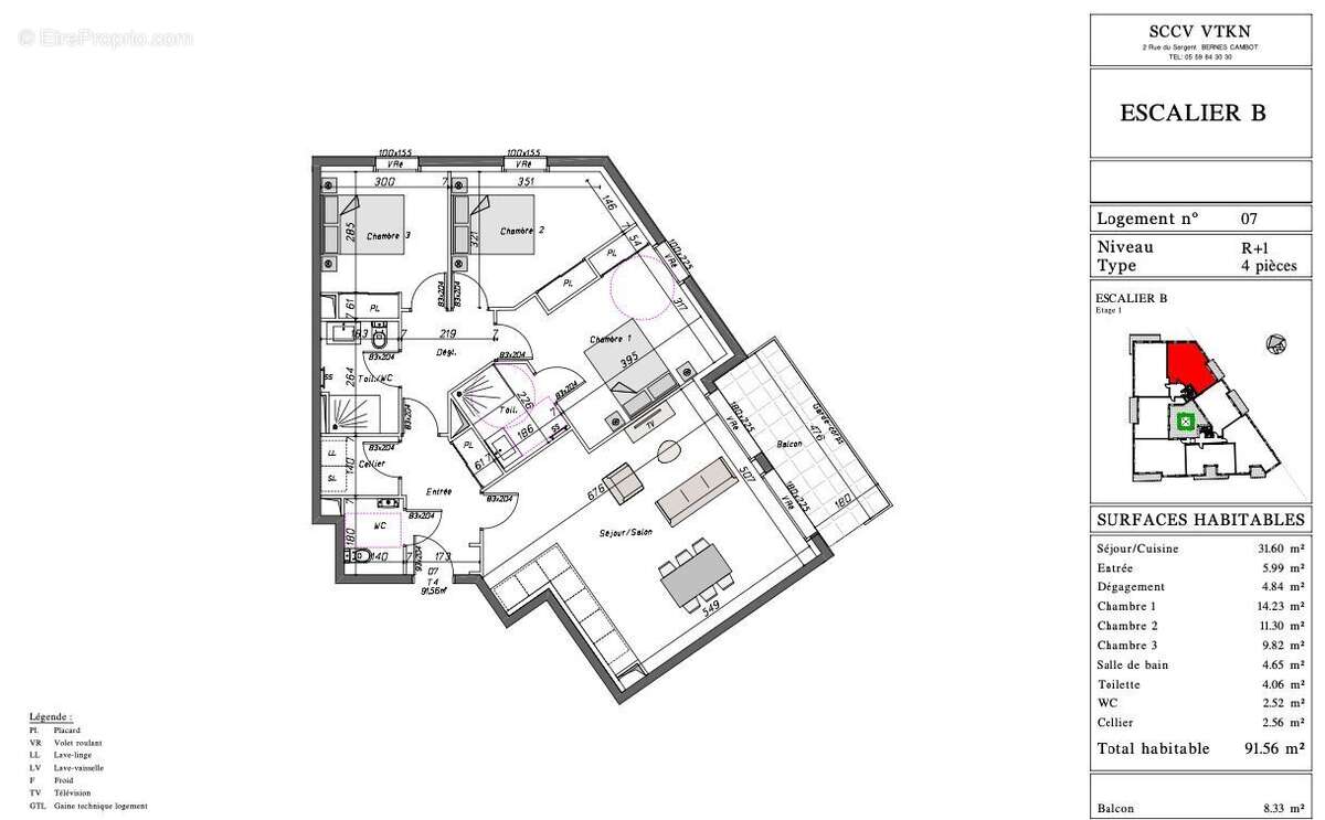 Appartement à LAROIN