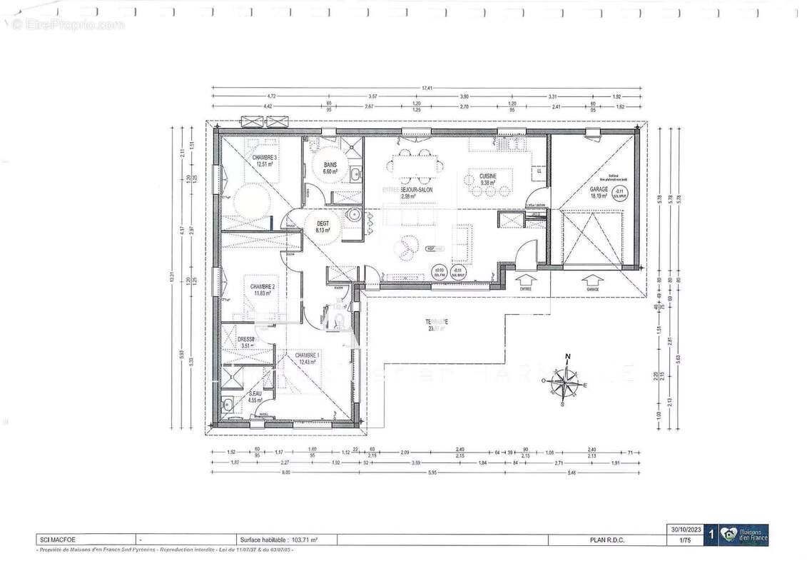 Terrain à SAINT-GIRONS