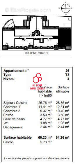 Appartement à AUBERVILLIERS