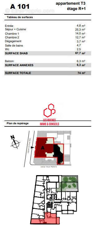 Appartement à LE BLANC-MESNIL