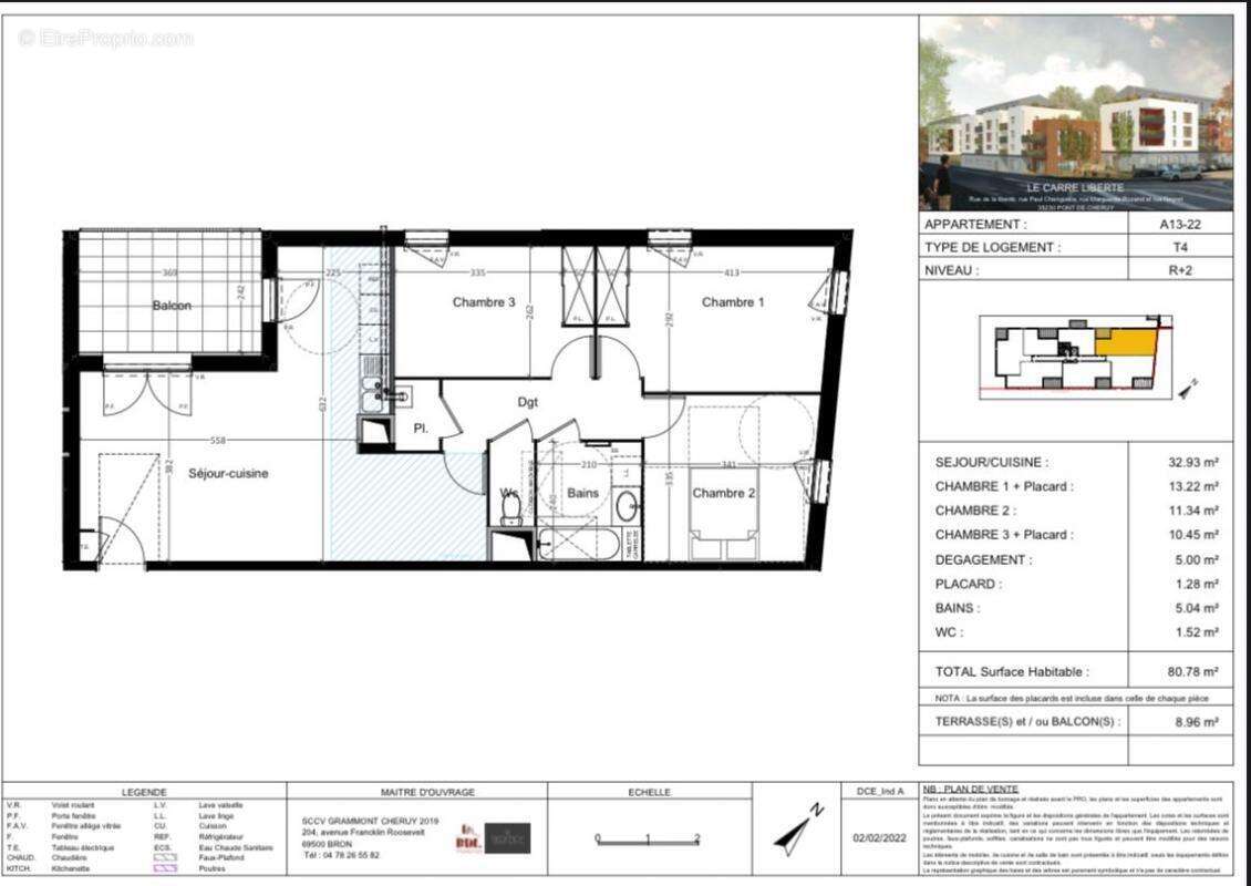 Appartement à PONT-DE-CHERUY
