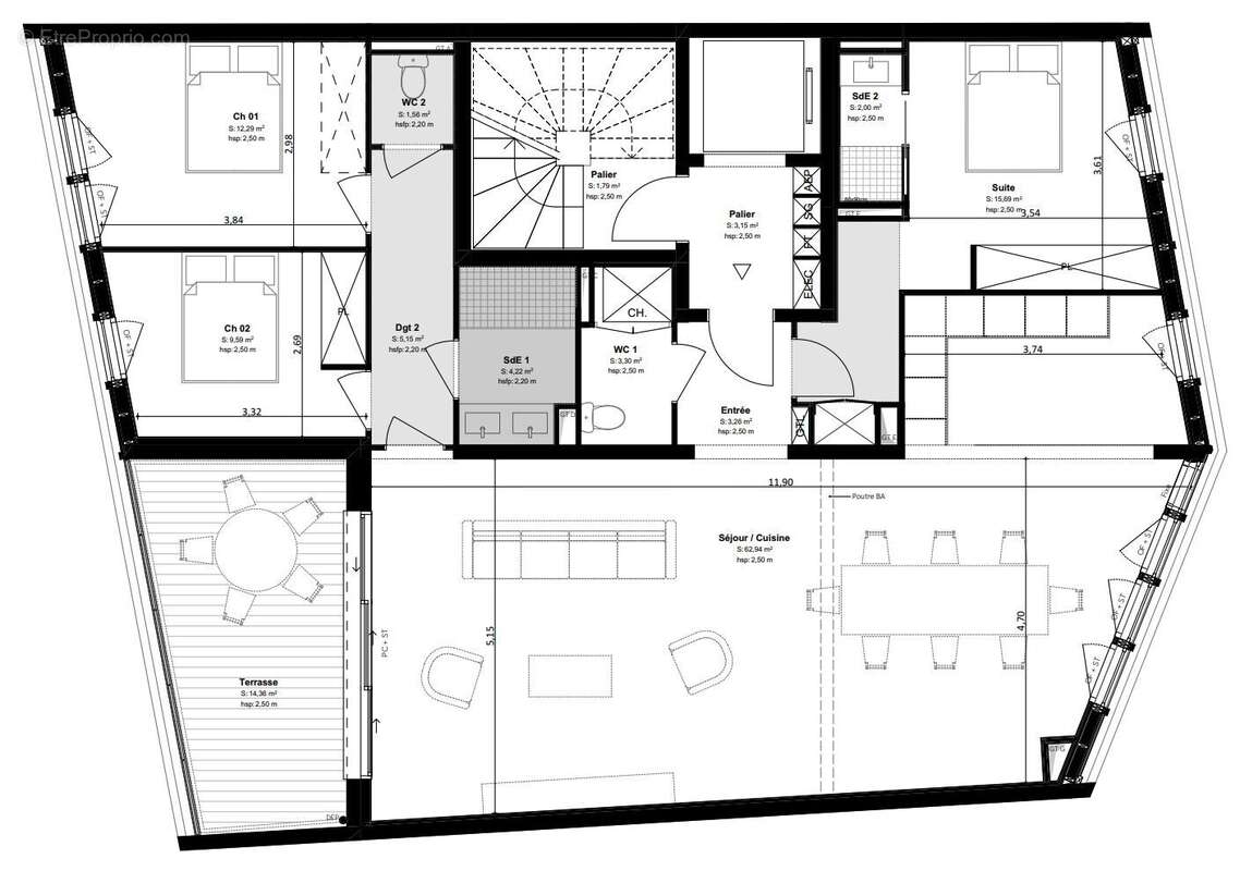 Appartement à BORDEAUX