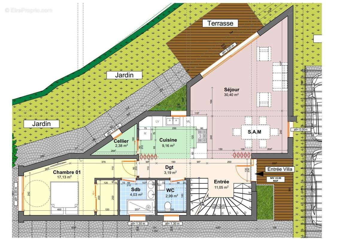 Terrain à SAINT-CYR-SUR-MER