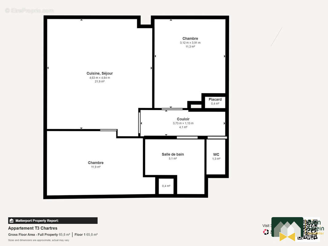 plans - Appartement à CHARTRES