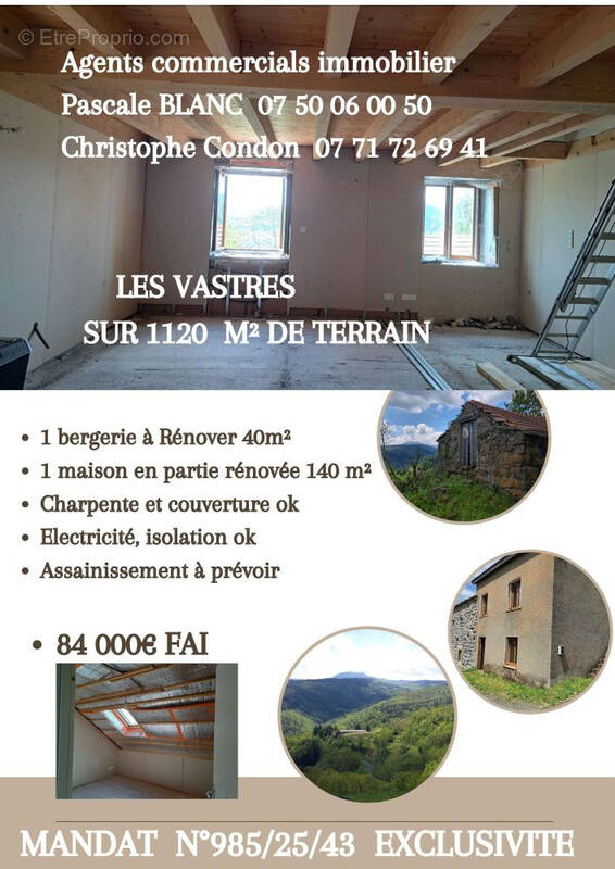 Maison à LES VASTRES